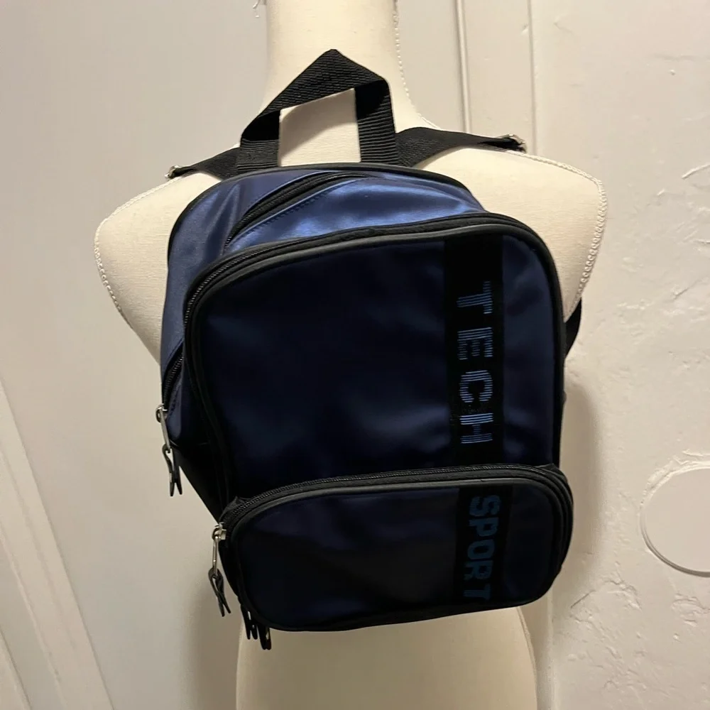 Tech Sport Nylon Messenger Backpack Unisex